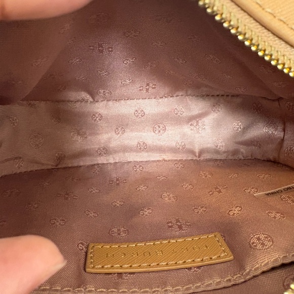 Tory Burch Emerson Round Crossbody Camera Bag Tan Brown Saffiano Leather - Picture 7 of 7